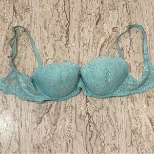 Victoria’s Secret Dream Angels Push-Up Bra – Soft Aqua / Turquoise | 34D